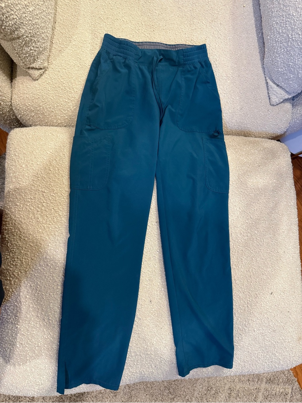 Scrubstar Teal Straight-Leg Utility Scrub Pants